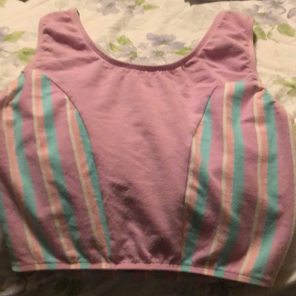 Summer top - 13” long, and wide,, 10” elastic at bottom - cute